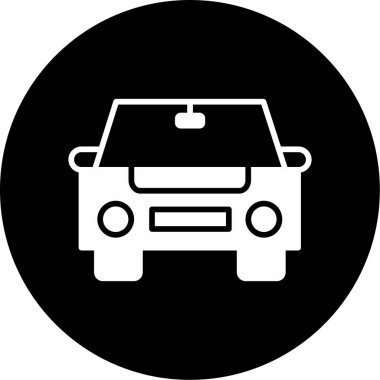 araba web simgesi basit illüstrasyon 