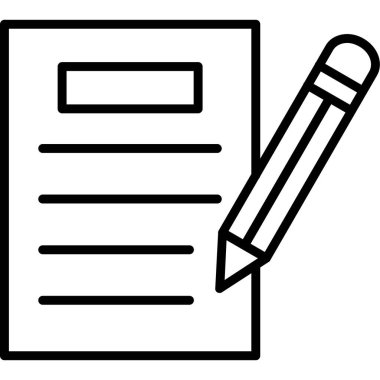 Günlük Simgesi Basit, Vektör İllüstrasyonu