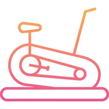 Sabit Bisiklet simge vektör çizim