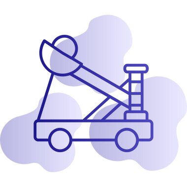 Mancınık. Web simgesi basit illüstrasyon              