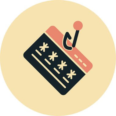 phishing simgesi, vektör illüstrasyonu basit tasarım