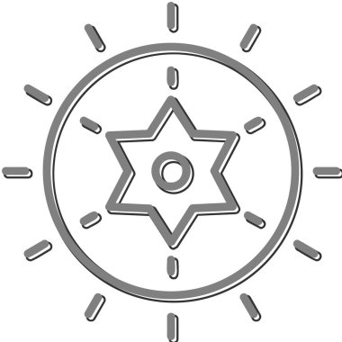 yıldız web simgesi basit illüstrasyon 