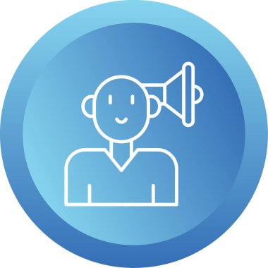 Topluluk Yöneticisi Web simgesi vektör illüstrasyonu