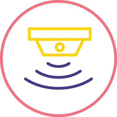 sensör simgesi, vektör illüstrasyonu basit tasarım