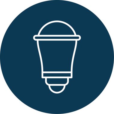 Enerji tasarrufu ampulü. Web simgesi basit illüstrasyon