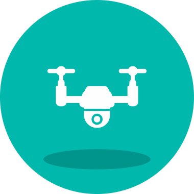 Drone simgesi vektör illüstrasyon tasarımı