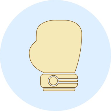 Boks eldiveni simge vektör çizim