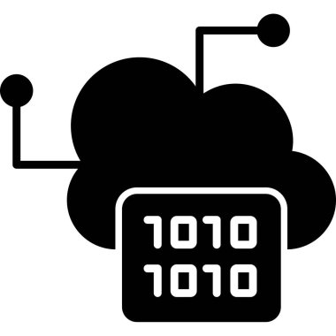 Büyük Veri vektör simgesi, basit illüstrasyon                  