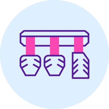 Araba Pedalları simgesinin vektör illüstrasyonu        