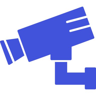 Bir CCTV kamerasının vektör simgesi, illüstrasyon  