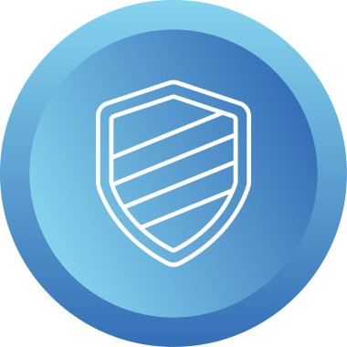 Kalkan. Web simgesi basit illüstrasyon 