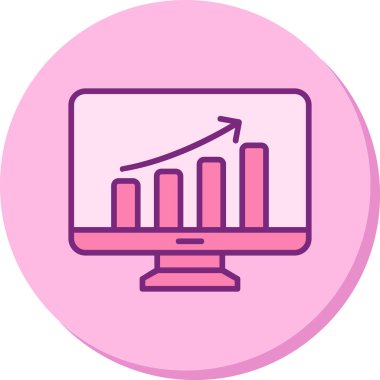 Veri analizi. Web simgesi basit illüstrasyon                  