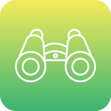 dürbün web simgesi, vektör çizim 