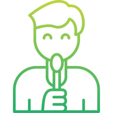 Panicon yalıyorum. vektör illüstrasyonu 