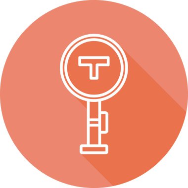 Yol işaretleri simgesinin vektör illüstrasyonu 