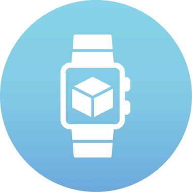 smartwatch simgesi, vektör illüstrasyonu 