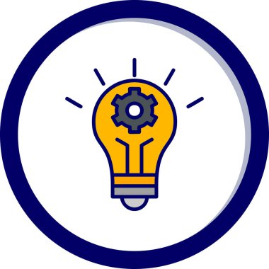 İnovasyon web simgesi basit illüstrasyon 