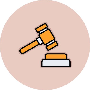 Adalet simgesi vektörünün çekici