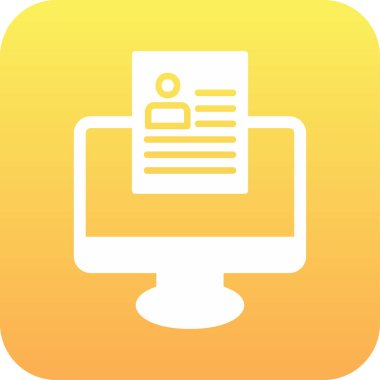 Çevrimiçi Web simgesi, vektör illüstrasyonu