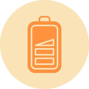düşük pil web simgesi, vektör çizim