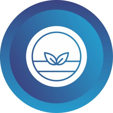 Vegan logosu, vektör çizimi basit tasarım