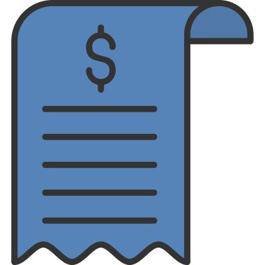 Bill simgesi, vektör illüstrasyonu basit tasarım