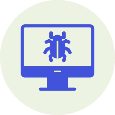 bilgisayar ekranı simgesi, vektör illüstrasyonu basit tasarım