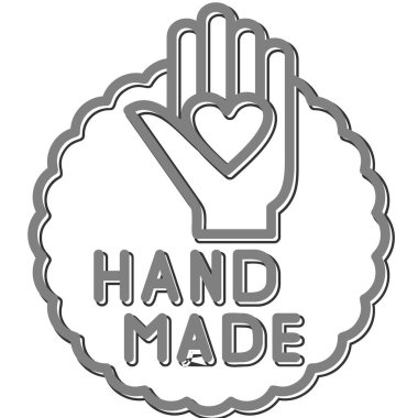 El yapımı tabela, basit illüstrasyon.