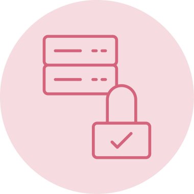 Güvenli simgenin vektör illüstrasyonu 