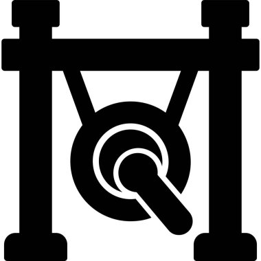 gong simgesi web basit illüstrasyon