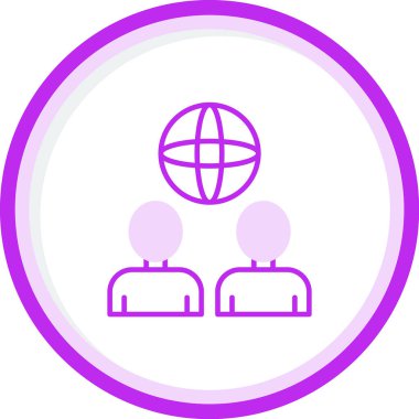 Küresel yönetimin vektör simgesi 