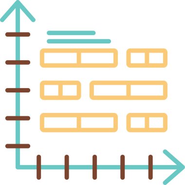 bar çizelgesi simgesi, vektör illüstrasyonu 