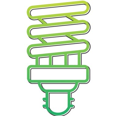 spiral ampul ikonu web basit illüstrasyon