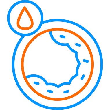 Kolesterol web simgesi vektör illüstrasyonu