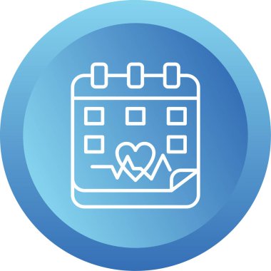 Takvim simgesi, vektör illüstrasyonu basit tasarım