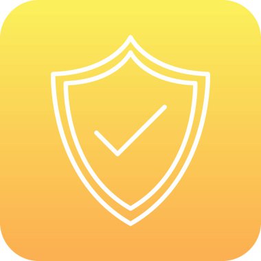 kalkan simgesi web basit illüstrasyon