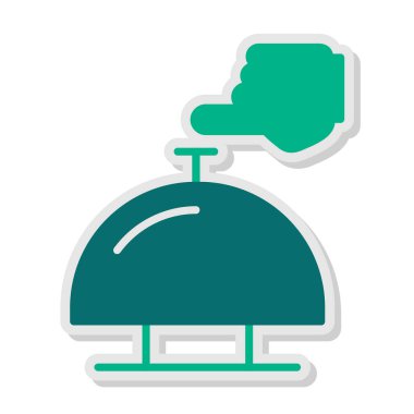 Bir çan simgesinin vektör illüstrasyonu