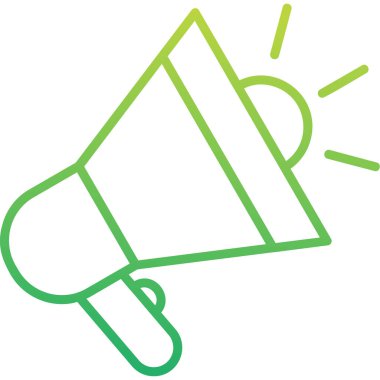 megafon web simgesi, vektör çizim 