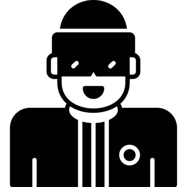 Snowboard web simgesi vektör illüstrasyonu