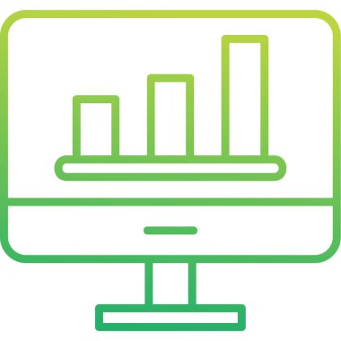 Analiz web simgesi, vektör illüstrasyonu