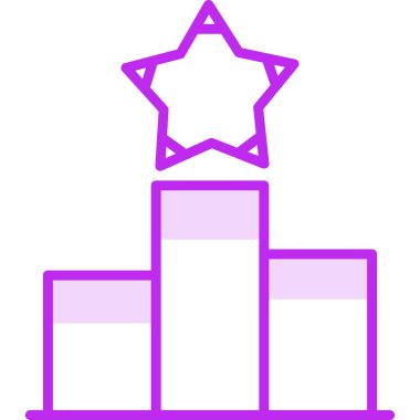 yıldız web simgesi basit illüstrasyon 