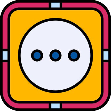 Menü, daha fazla satır simgesi. Düz biçim vektör sembolü