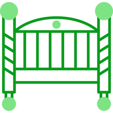 Bebek Beşiği Web simgesi vektör illüstrasyonu