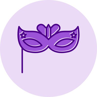 karnaval maskesi vektör illüstrasyonu