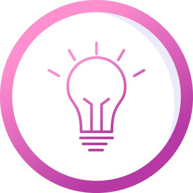 Fikir simgesinin vektör illüstrasyonu 