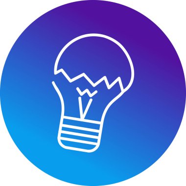 ampul web simgesi basit tasarım