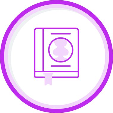 Ekonomi kitabı simgesi, vektör illüstrasyonu basit tasarım