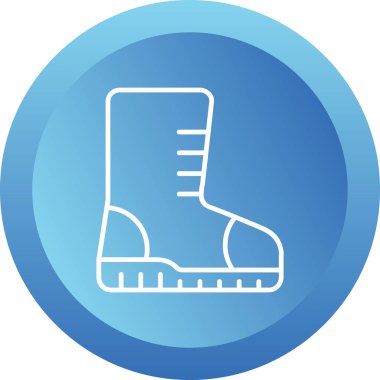 Ayakkabı simgesinin vektör illüstrasyonu