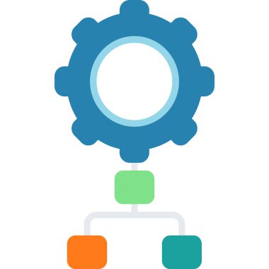 Uygulama süreci simgesi, vektör illüstrasyonu basit tasarım