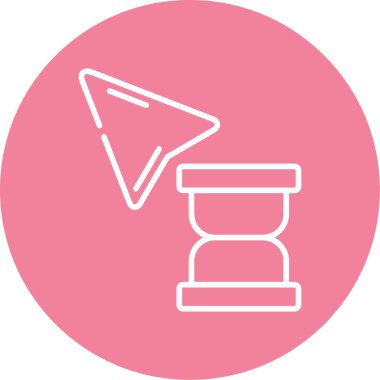 Bekleme simgesinin vektör illüstrasyonu  